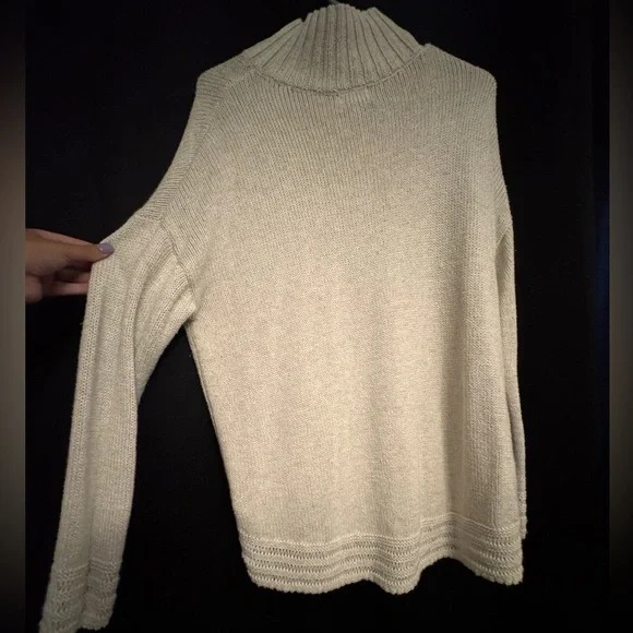 Old Navy Cream Cowl Neck Sweater - Picture 3 of 4